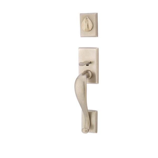 Emtek Tumbled White Bronze Handleset 450411CDTWBRH 450411CDTWBRH